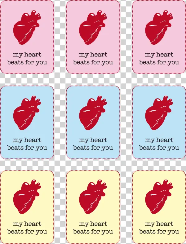 Valentineprintables Myheartbeatsforyou Multicolors