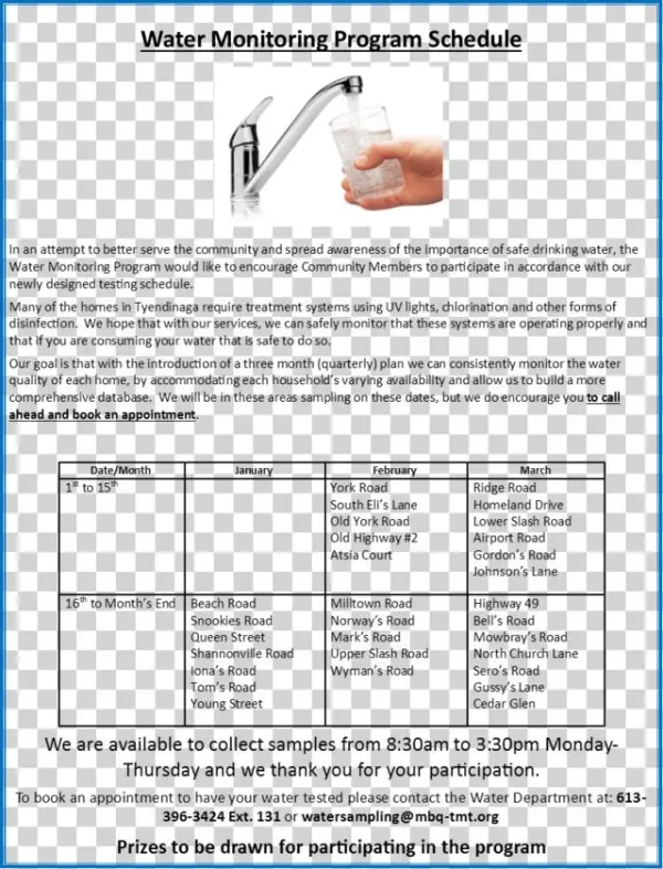 We Will Be In Specific Areas Sampling On The Dates - Dr. Lyn High Tech 3 In 1 Digital Pen Type Water Tester