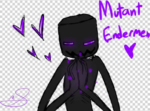 Enderman Drawing Badass - Illustration