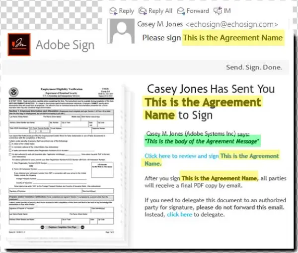 Example Of How The Personal Settings Values Impact - Tops I-9 Employee Eligibility Verification Form; 8-1/2x11;