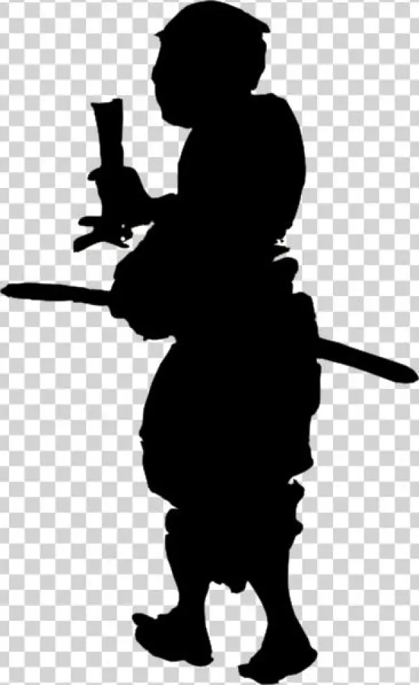 How To Set Use Man Carrying Sword Clipart