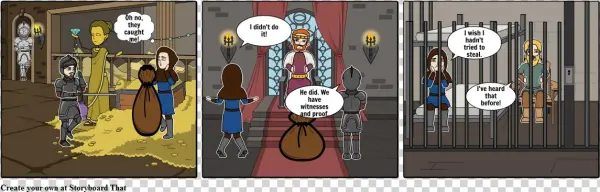 Medieval Robber - Cartoon