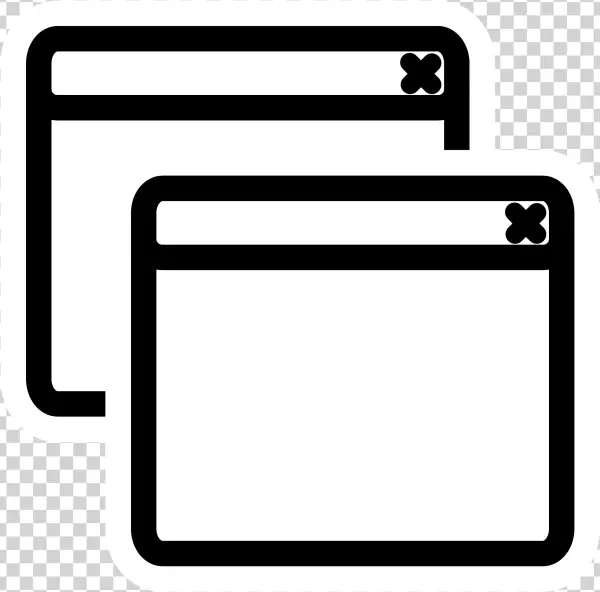 This Free Icons Png Design Of Mono Window List