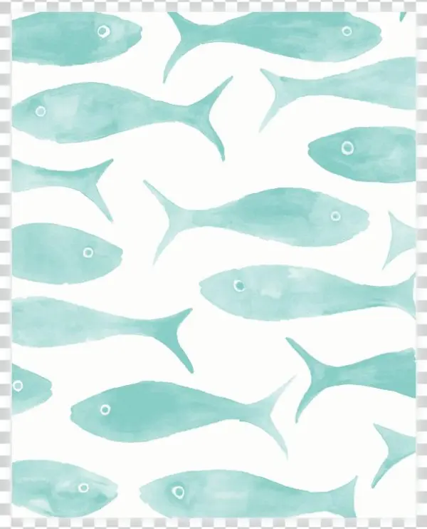 Fishie Watercolor Print - Squaliformes