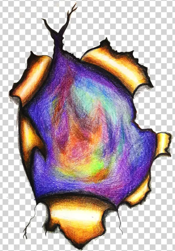 Hand Drawn Torn Starry Elements - Illustration