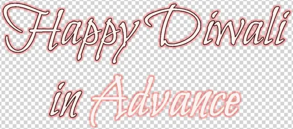 Happy Diwali In Advance Png Photo - Calligraphy