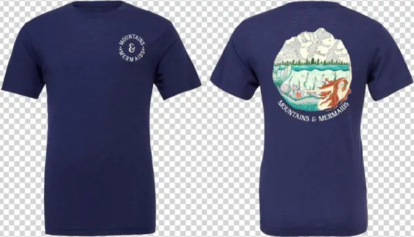 Mountain Mermaid Unisex T-shirt - Active Shirt