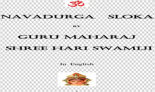 Nava Durga Slokam3 Om Mahapurushaaya Vidhmahae, Shri - Frog