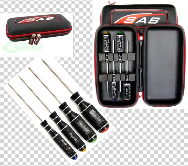 Sab Tool Kit Werkzeugset Hex Case Hm054 - Sab Comfort Grip Hex Wrench Driver Tool Kit (1.5, 2.0,...