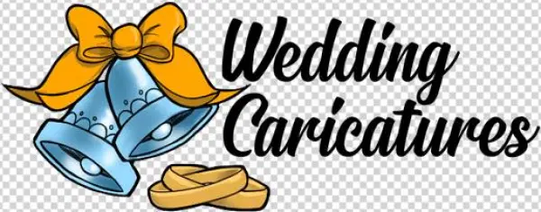 Setting Up For Wedding Caricature - Cartoon Vegas