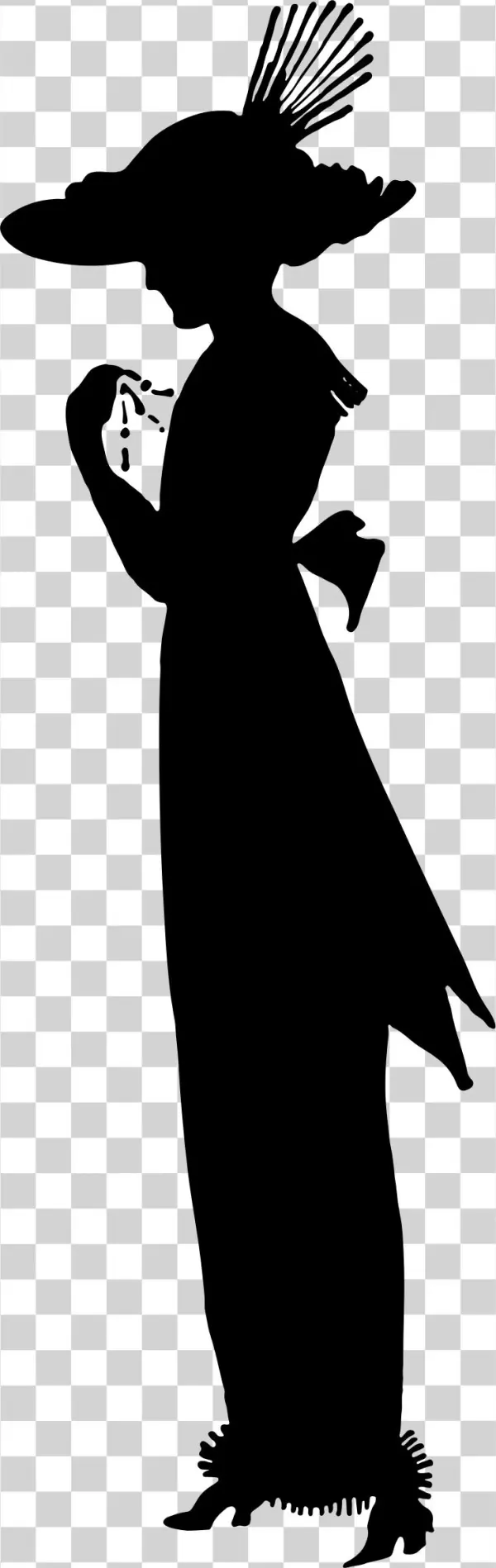 This Free Icons Png Design Of 1911 Fashion Silhouette