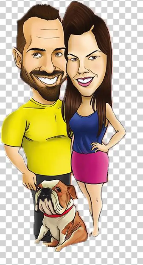 Three Full Bodies Digital Caricature1 - Cartoon