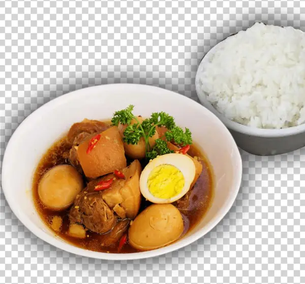 Vietnamese Braised Pork With Eggs And Rice - Vietnamese Braised Pork