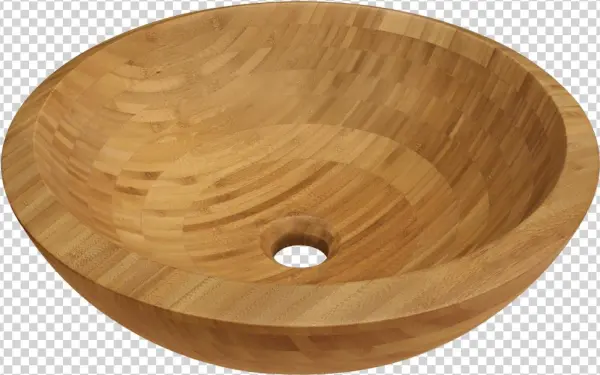 890 - Polaris Sinks P098 Bamboo Vessel Bathroom Sink (bamboo