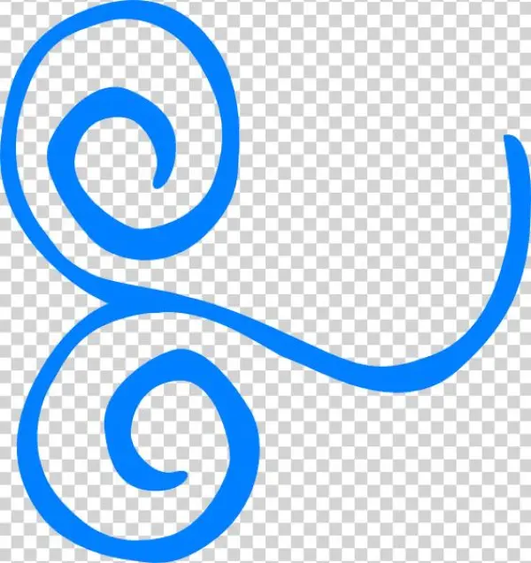 Blue Swirl Clip Art N14 - Clip Art