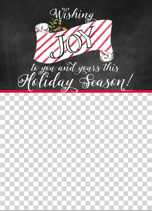 Card Back, - Calligraphy