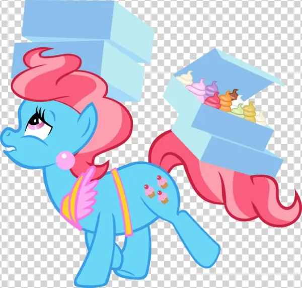 Foxy-noxy, Cup Cake, Safe, Simple Background, Transparent - Cartoon