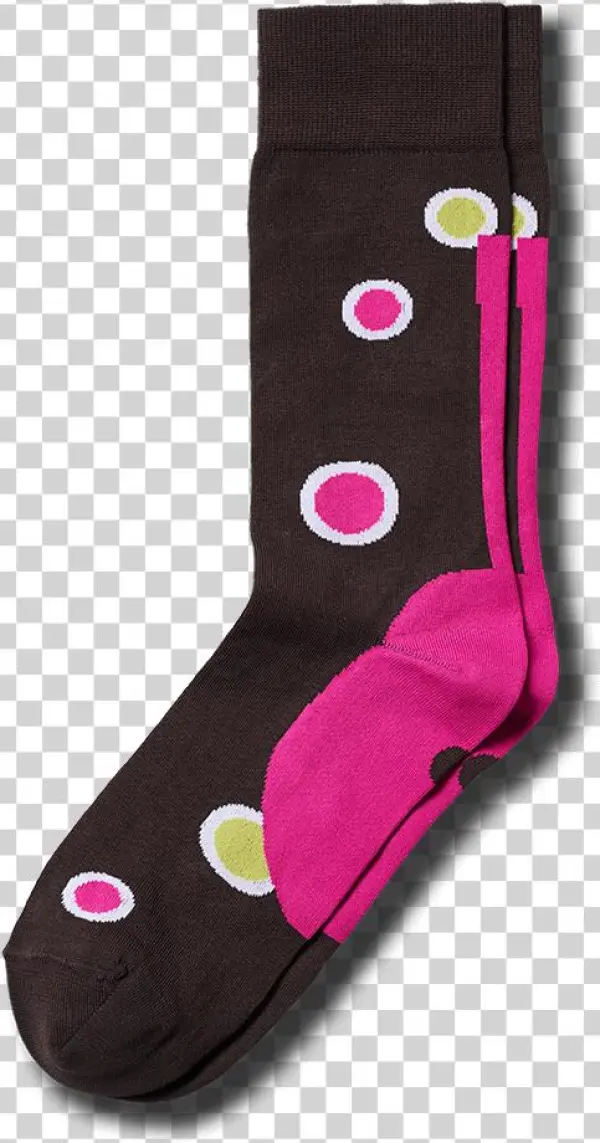 Gentle Bubbles On A Brown Background - Blacksocks Funky Nineteen: Gentle Bubbles Against A