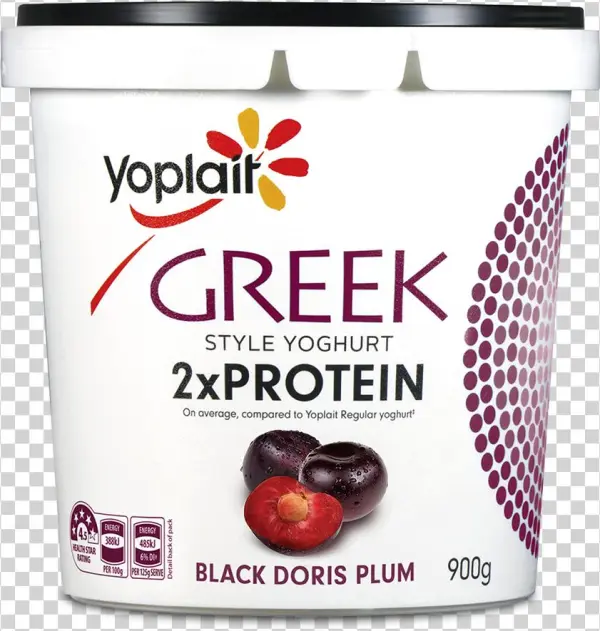 Greek Style 2x Protein Black Doris Plum± - Yoplait Low-fat Greek Frozen Yogurt, Honey Caramel