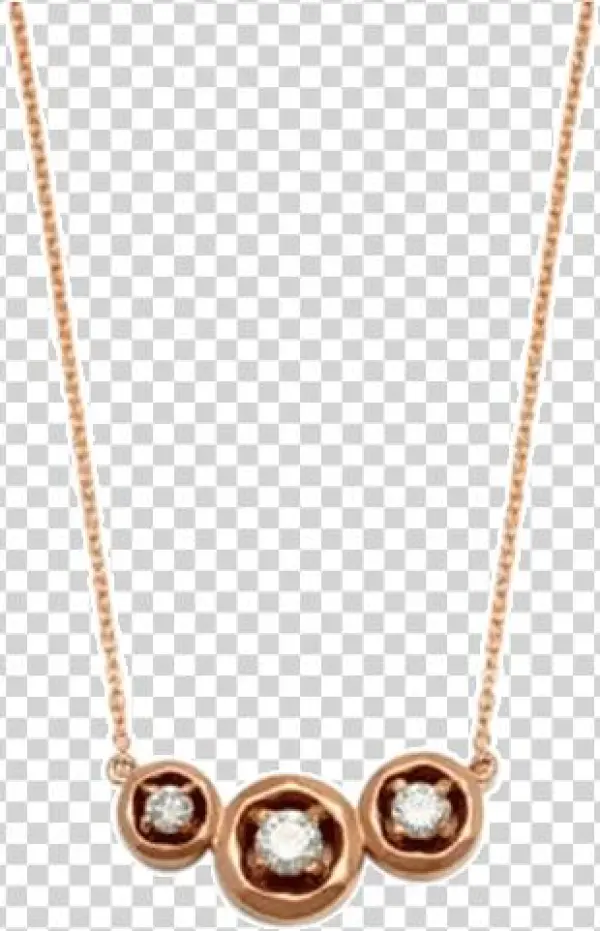 Halo 3 Stone Pendant Halo, Pendants - Necklace