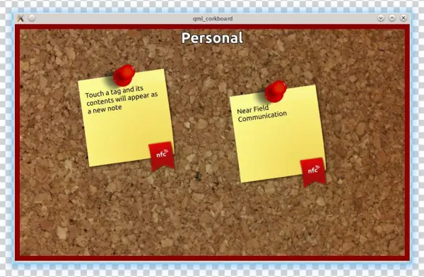 In The Corkboard - Qt