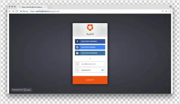 Lock - Avatar - Auth0 Login