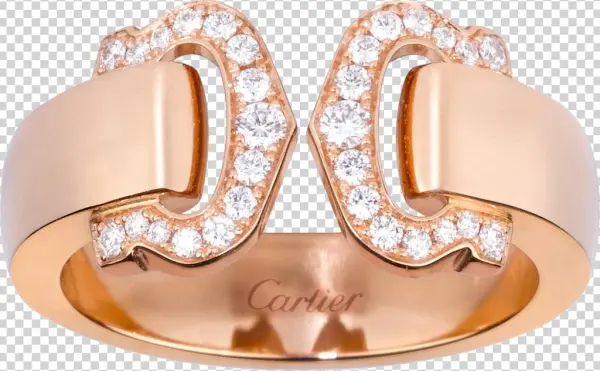Logo Ringpink Gold, Diamonds - Cartier