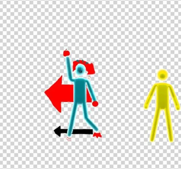 Pictogram Test With Gold Move - Graphic Design