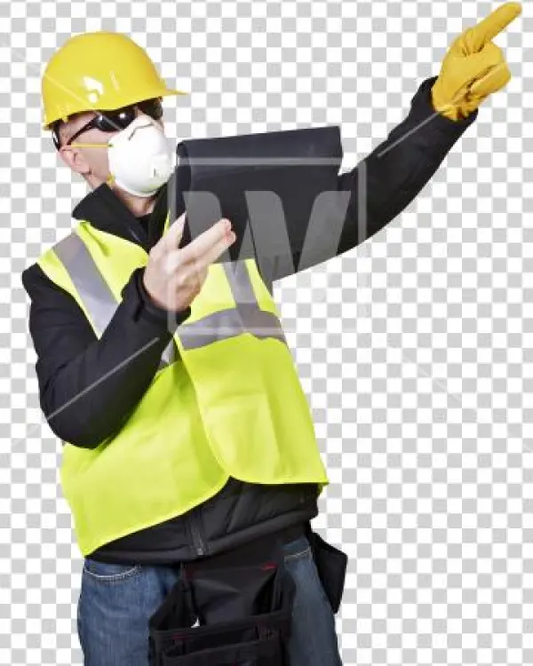 Png Contractor With Tablet - Photograph