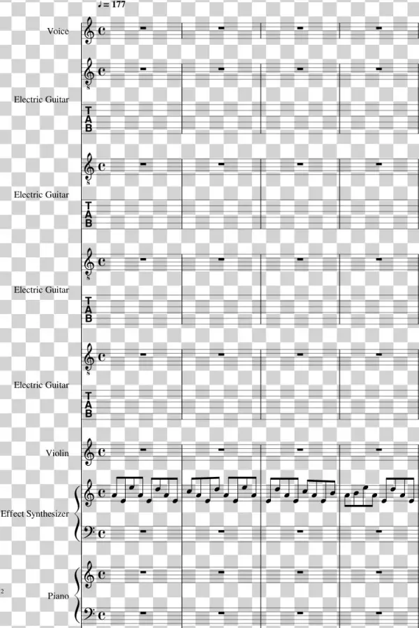 Rusty Nail Sheet Music Composed By Yoshiki 2 Of 72 - Plot