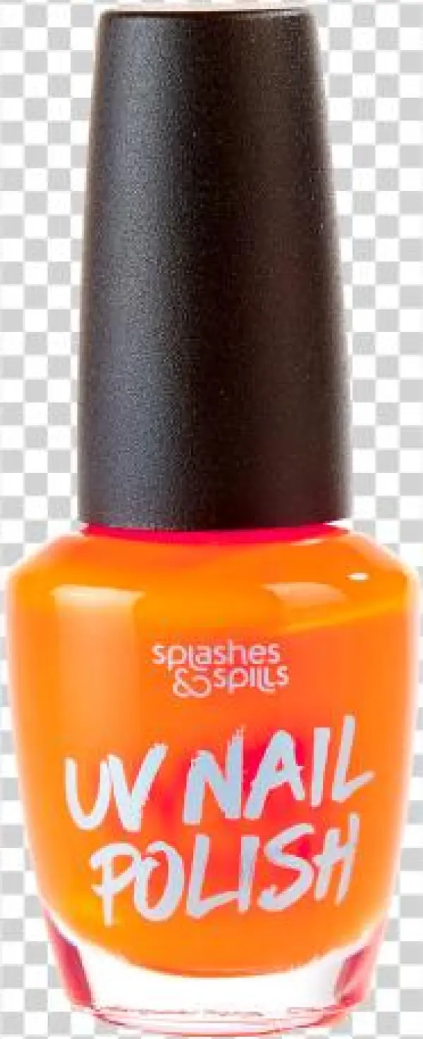 Uv Nail Polish - Splashes & Spills Halloween Nail Polish - Uv Orange