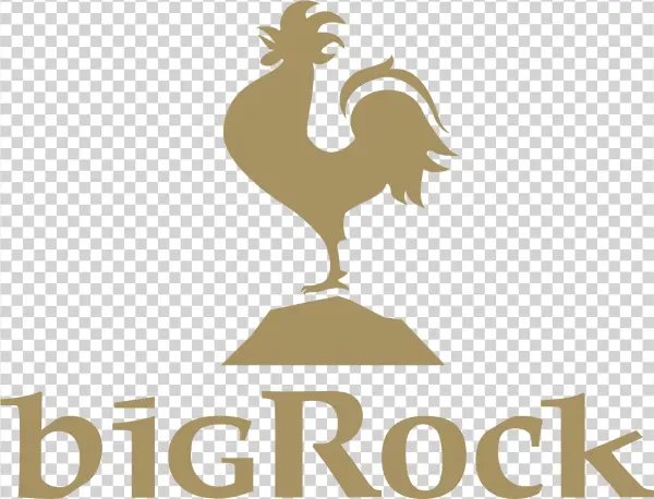 Big Rock Logo Png Transparent - Gold