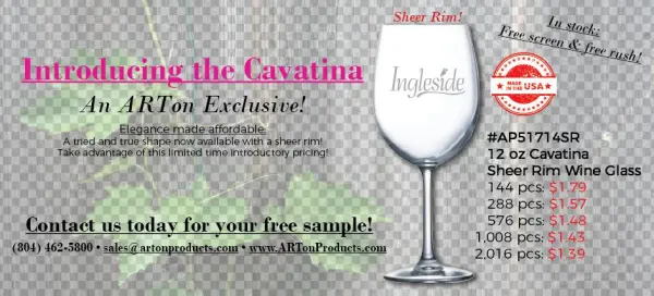 Cavatina Website Banner - Wine Glass