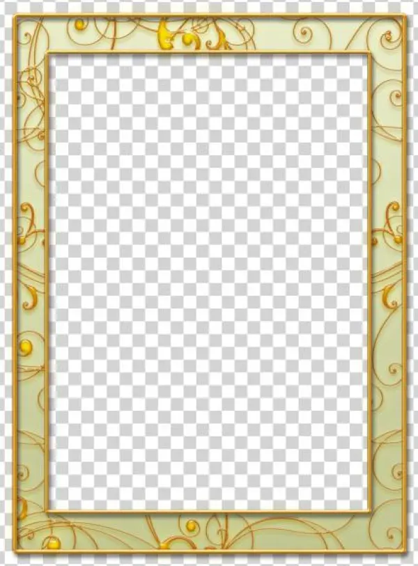 Frame With Swirls By Melissa - Clip Art