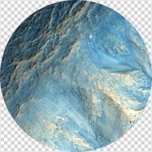 Martian Knowledge - Artwall Artappealz Astronomy Nasa's Impact Crater On