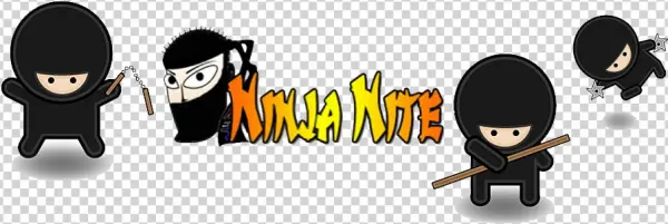 Ninja Nites - Ninja Party Favor, 1.5" Backpack Pin Back Button, Locker