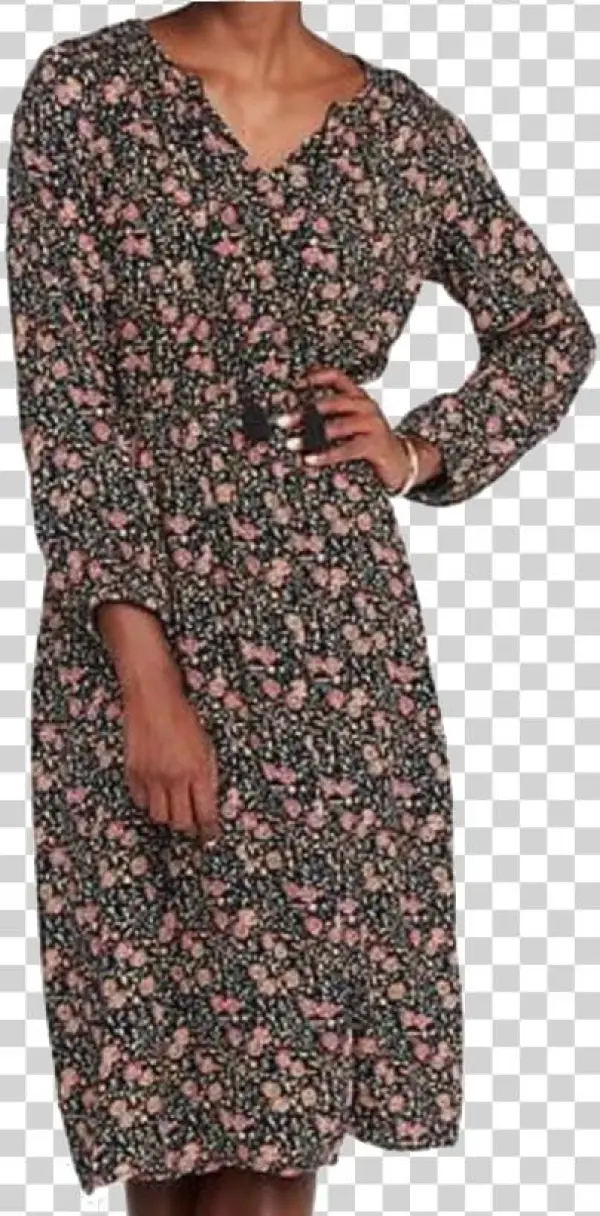 Printed Dress Neutral Or Colored - Gown