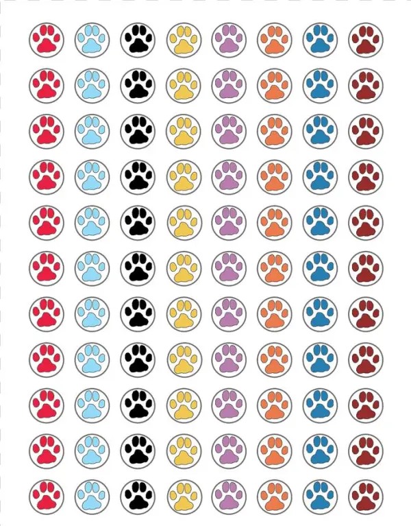 Puppy Paw Prints Mini Stickers From Mary Engelbreit - Teacher Created Resources Puppy Paw Prints Mini Stickers