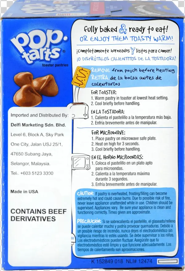 Strawberry Brown Sugar Pastries Unfrosted Cherry Pack