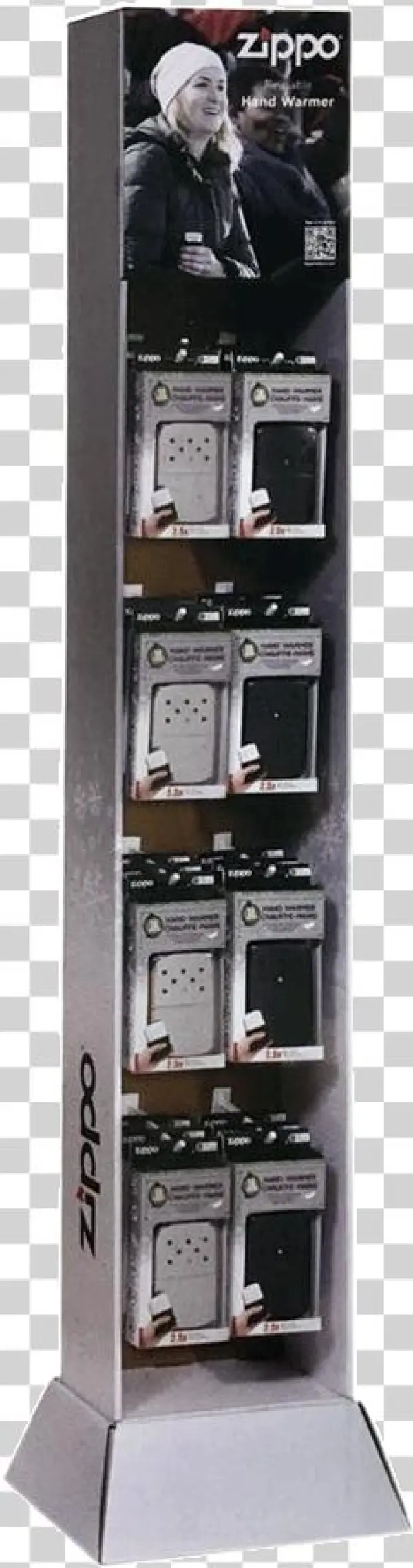 T24-12hwmixed Hand Warmer Tower 12 Black 12 Silver, - Zippo