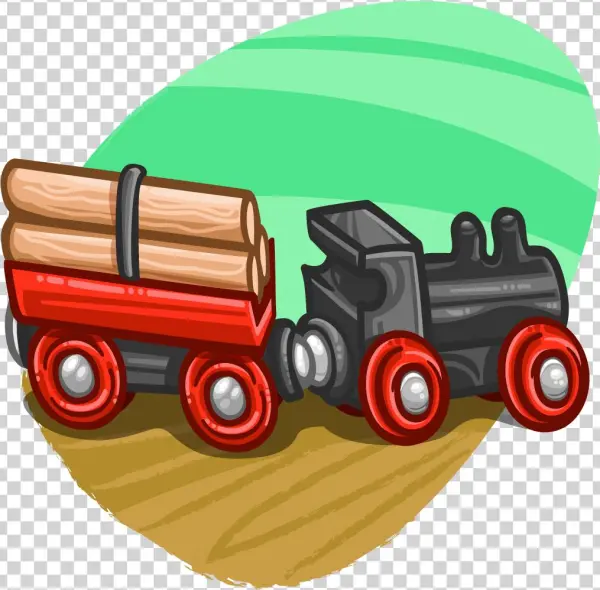 Toy Train - Illustration