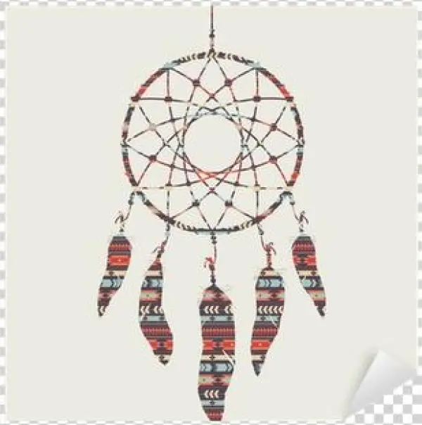 Vector Illustration Of Dream Catcher With Ethnic Pattern - Ebuy P13#/populaire Support De Téléphone Trendy Multifunction