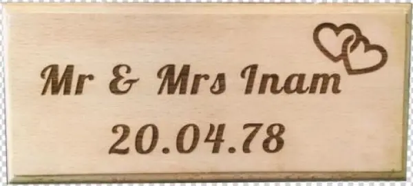 Wooden Plaque 1 Wooden Plaque - Markamemory