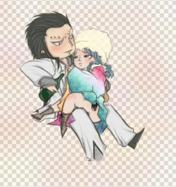 Yup, It´s A Drunk Gajeel And Juvia From The “happy - Cartoon