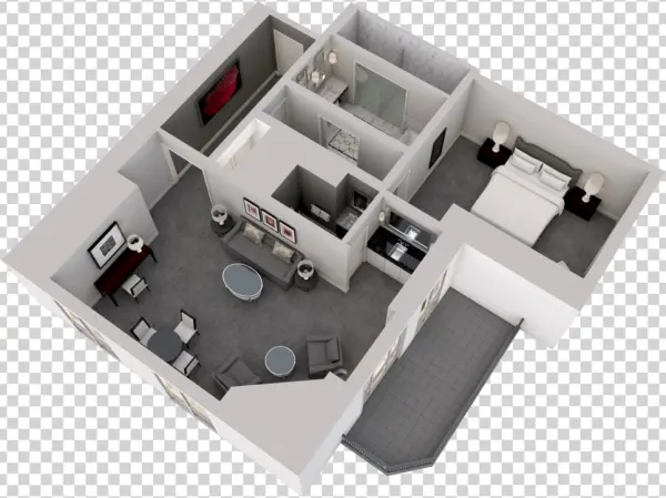 Gold Coast Corner Suite - Floor Plan