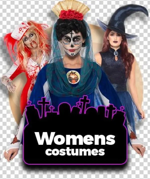 Halloween Costumes - Midnight Witch Costume + Hat Witches Halloween Womens