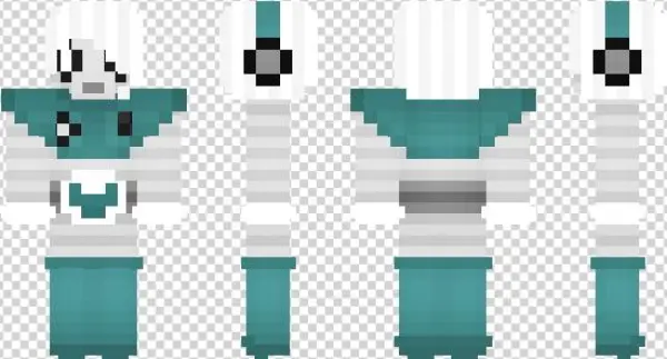 Minecraft Skin Napstablook - Graphic Design