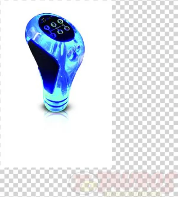 Td - Manopla Bola De Câmbio Sport Line Azul E Preta Autopoli