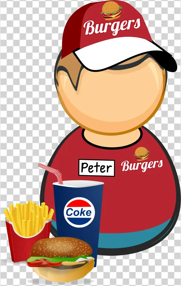 This Free Icons Png Design Of Fastfood Worker