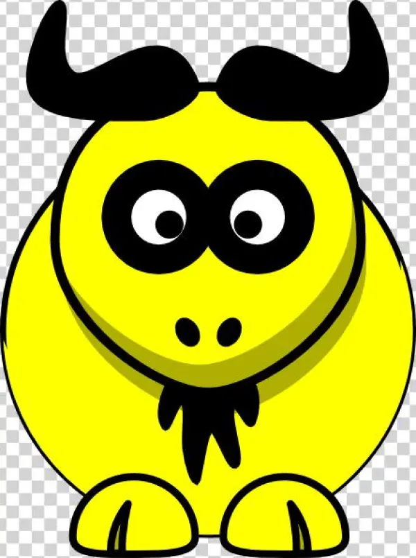 Yellow Ox Clip Art - Yellow Ox